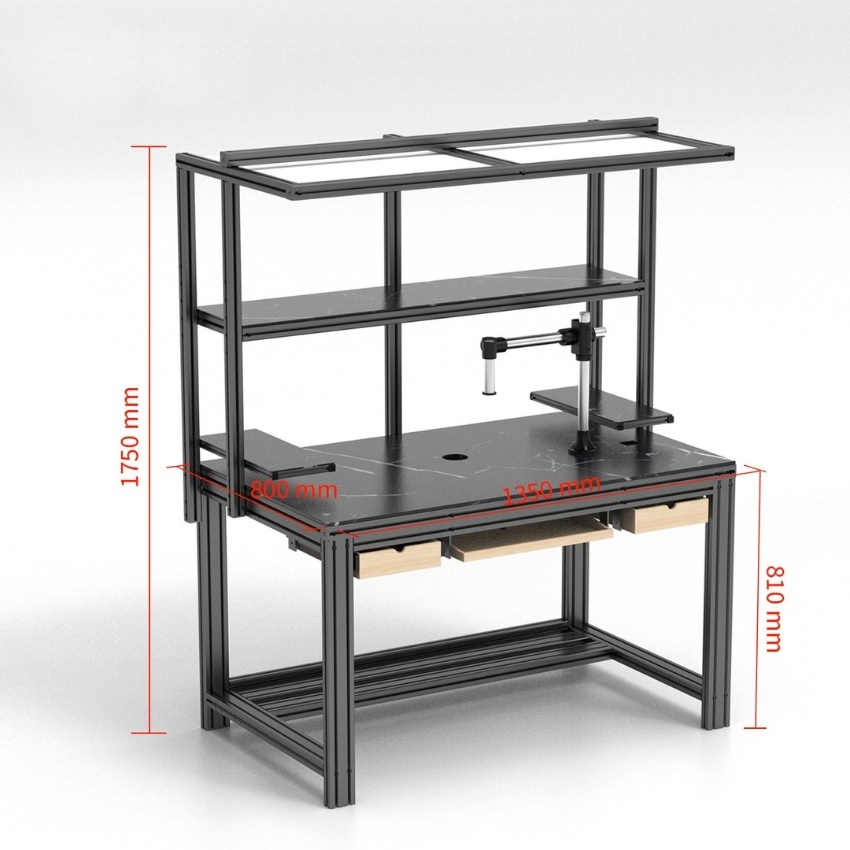 Kệ làm việc kim loại tĩnh điện YCS cho thợ điện tử thiết kế nhiều tầng chắc chắn - Ảnh 2