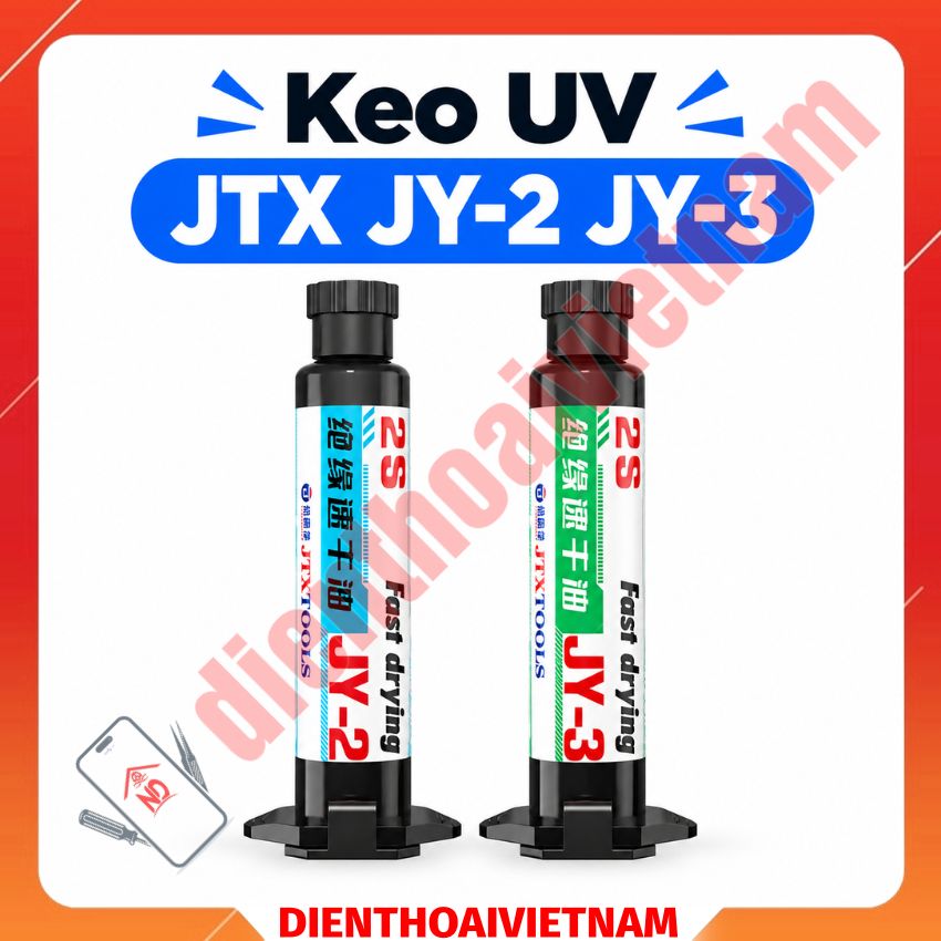 Keo UV JTX 2S JY-2 JY-3 khô nhanh chịu nhiệt cao