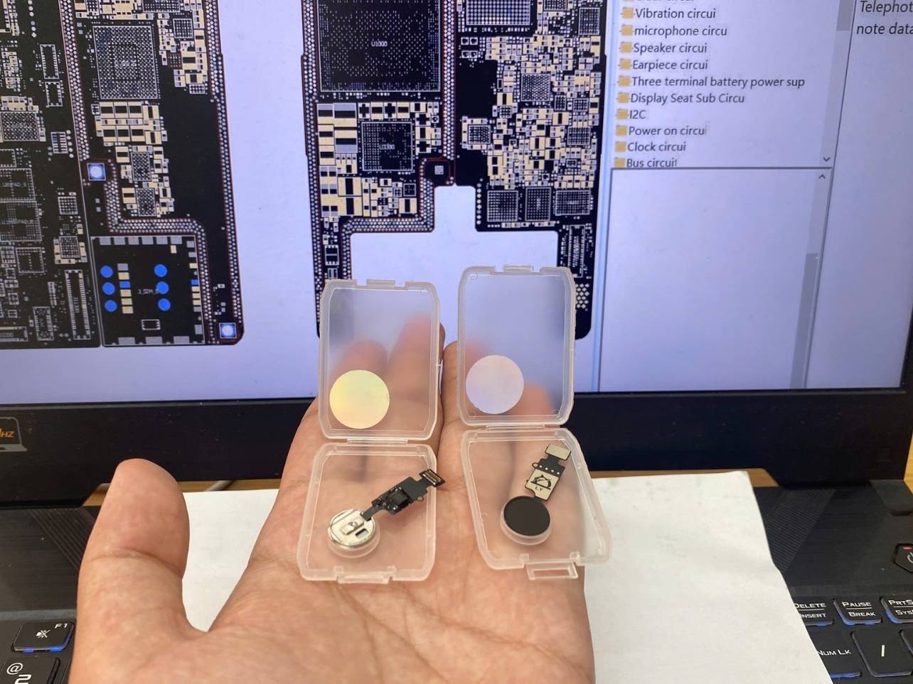 nut home iphone 6s - 2 Nút home iPhone 6S Trắng - Đen