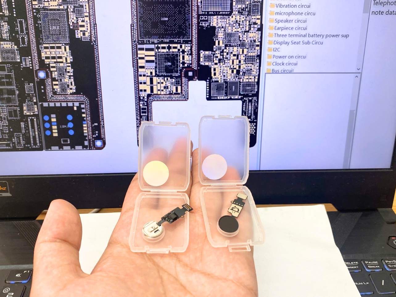 nut home iphone 6s - 3 Nút home iPhone 6S Trắng - Đen