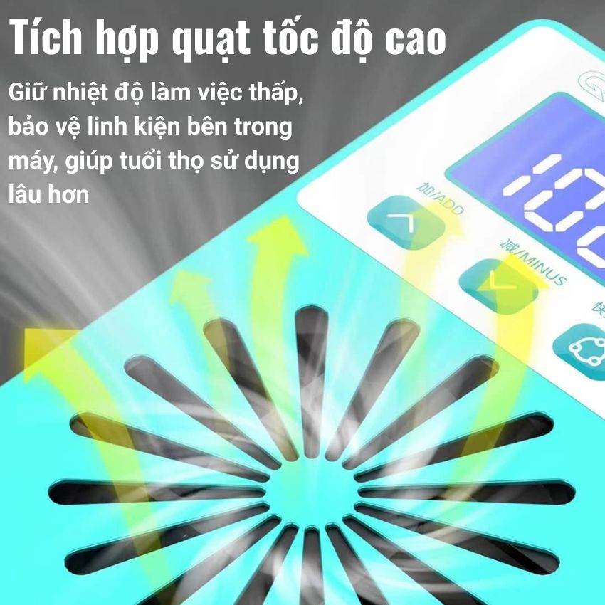 Đèn UV-1 UYUE tích hợp quạt gió, giúp khô keo nhanh