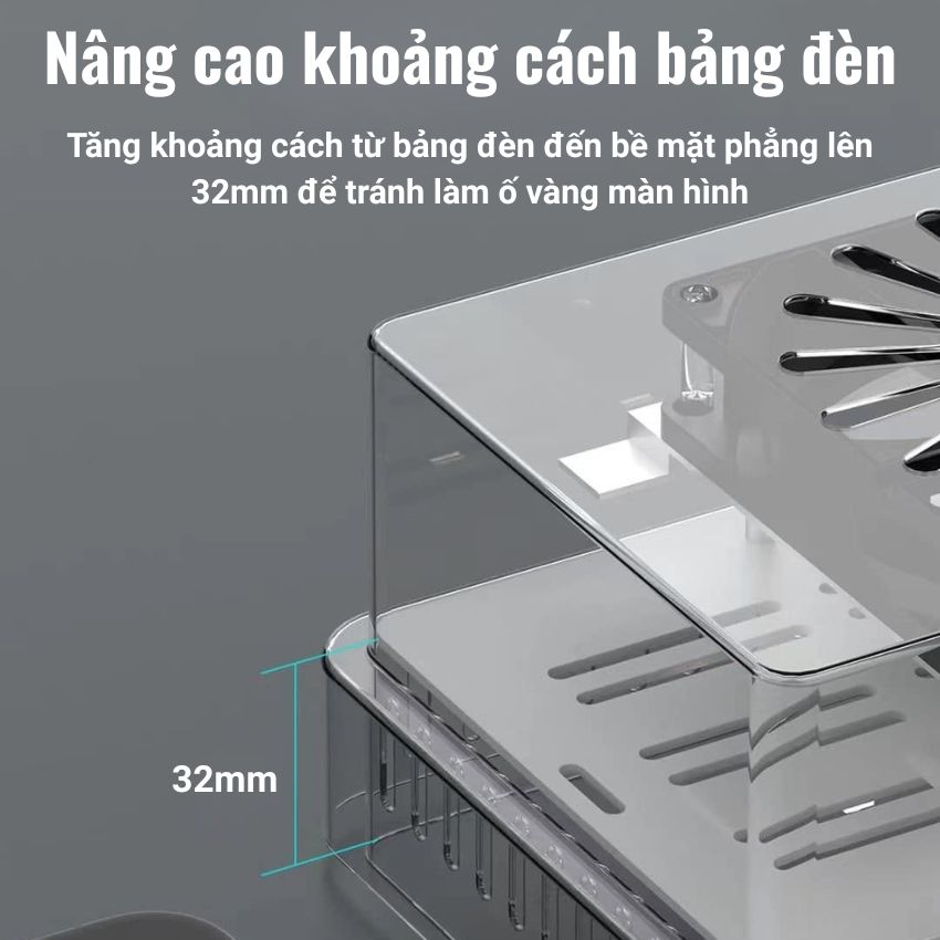 Đèn UV-1 UYUE tích hợp quạt gió, giúp khô keo nhanh
