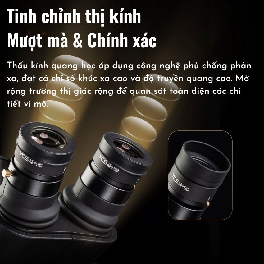 Kính hiển vi YCS 71 Ultra Microscope, zoom 6.7X – 45X
