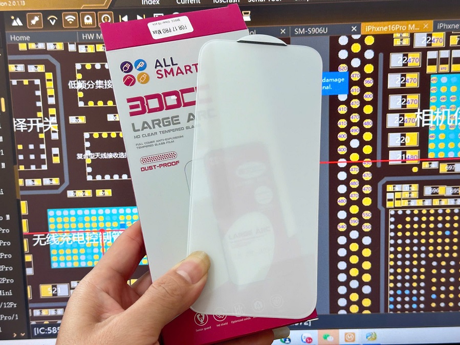 Cường Lực bo viền iPhone trong suốt All Smart 300CC X - 17 ProMax - Ảnh 2