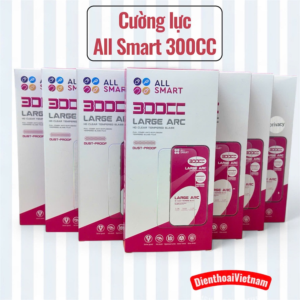 3 Cường lực chống nhìn trộm All Smart 300CC iPhone
