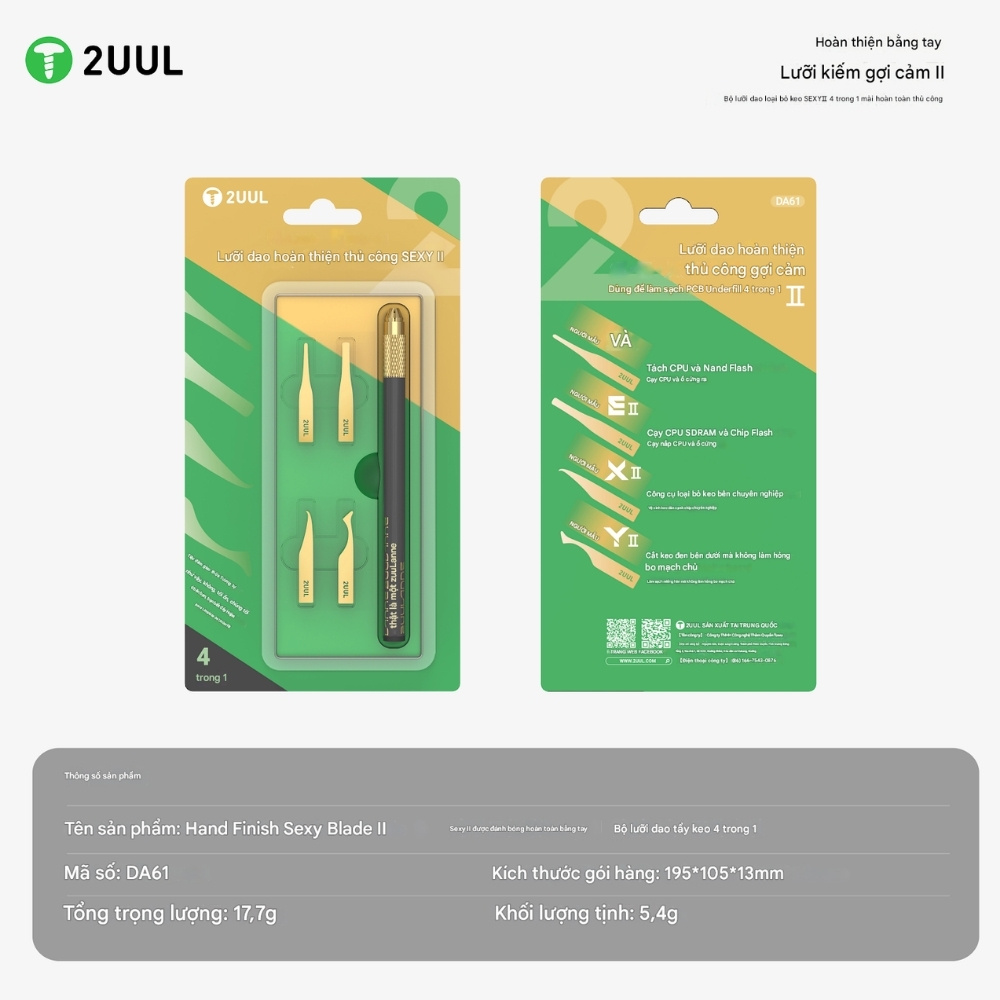 Bo dao duc moc CPU 2UUL DA61 - 1 Bộ dao đục móc CPU 2UUL DA61