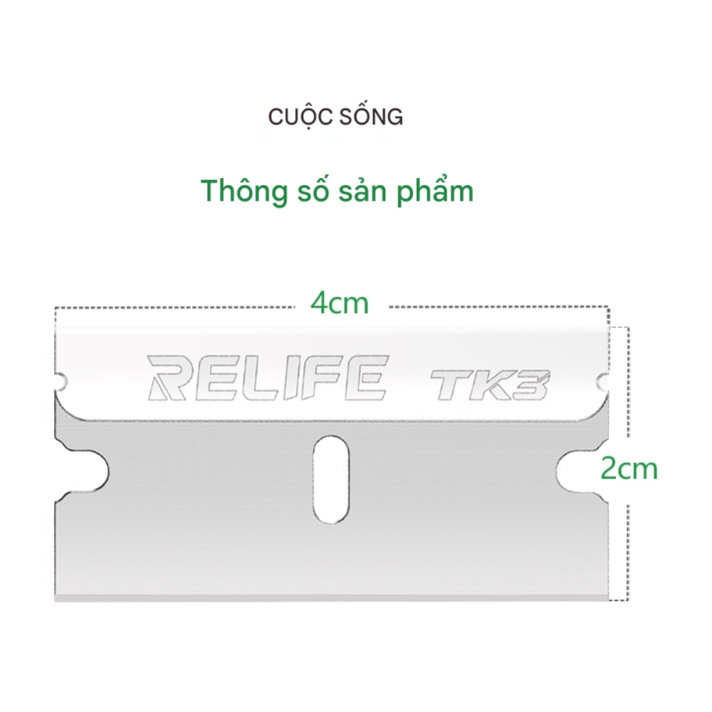 Dao tách màn Relife TK3, dao cạo keo đa năng