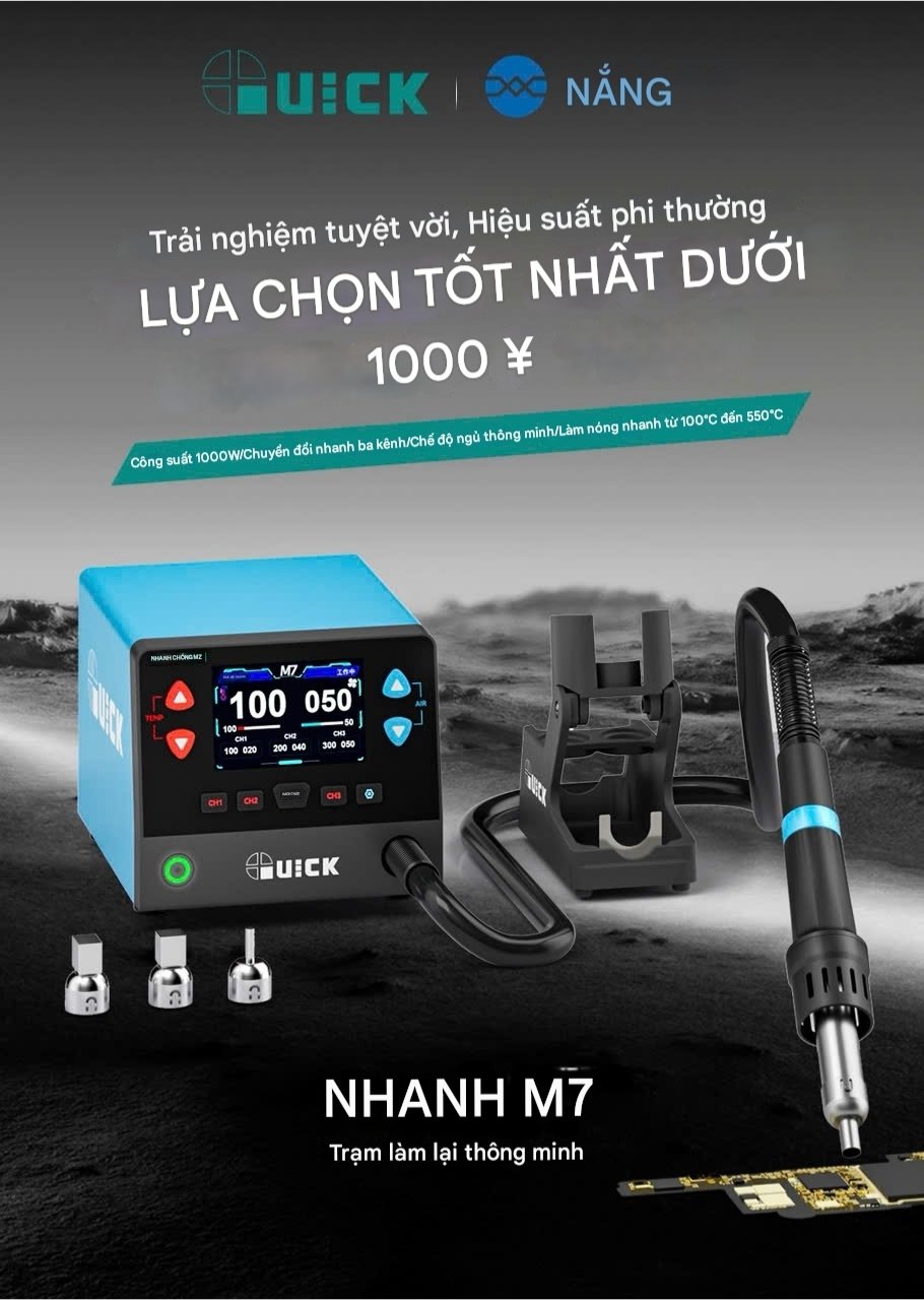 May kho Quick M7 (3) Máy khò Quick M7 công suất 1000W