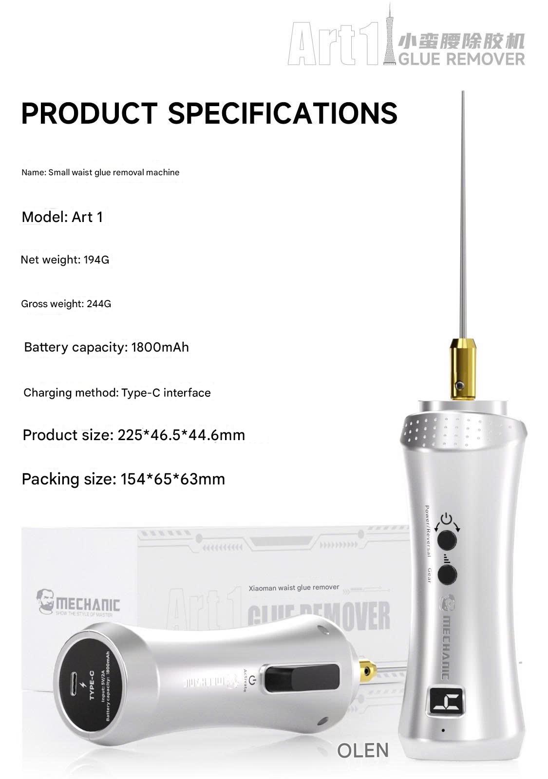 Máy quấn keo Mechanic Art-1 4 tốc độ, sạc Type C