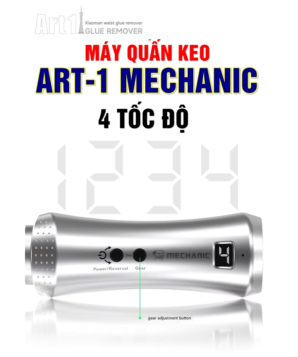 May quan keo Art 1 MechanicDAIDIEN1 Máy quấn keo Mechanic Art-1 4 tốc độ, sạc Type C