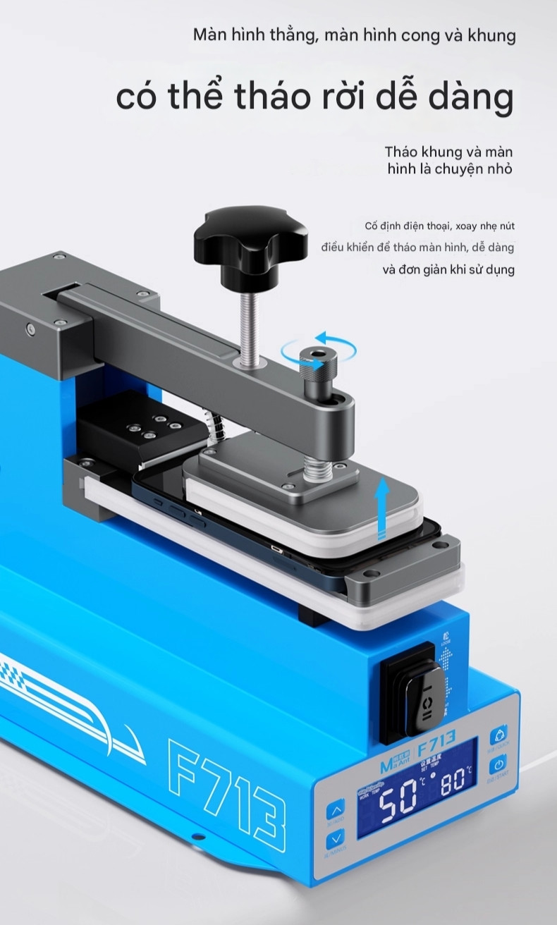 May tach nhiet nhac man MaAnt F713 - 13 Máy tách nhiệt nhấc màn MaAnt F713 Màn Hình Cong - Thẳng