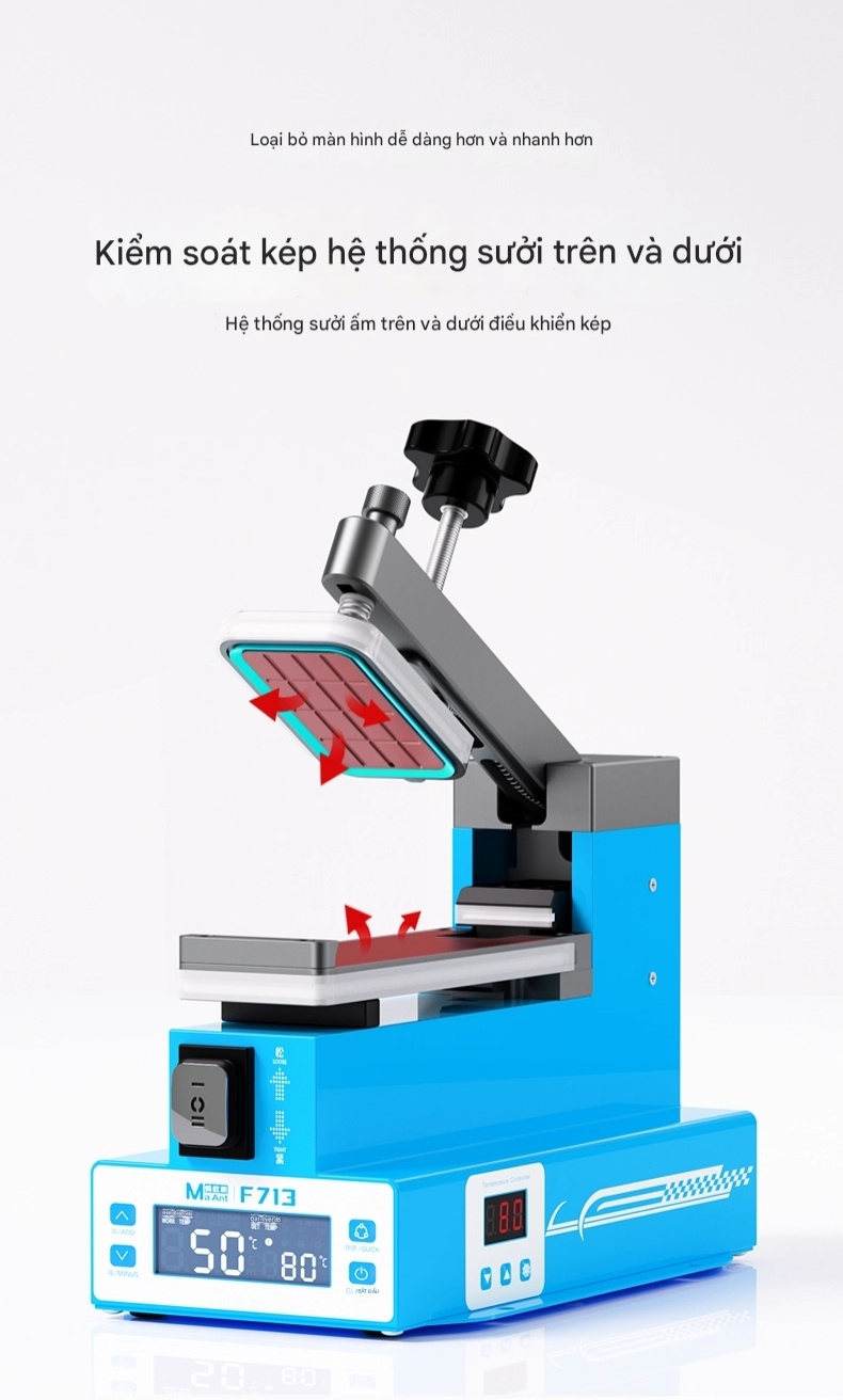 May tach nhiet nhac man MaAnt F713 - 13 Máy tách nhiệt nhấc màn MaAnt F713 Màn Hình Cong - Thẳng