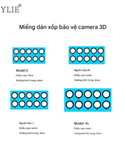 Ron cao su chống bụi camera trước và camera sau 3D Wylie