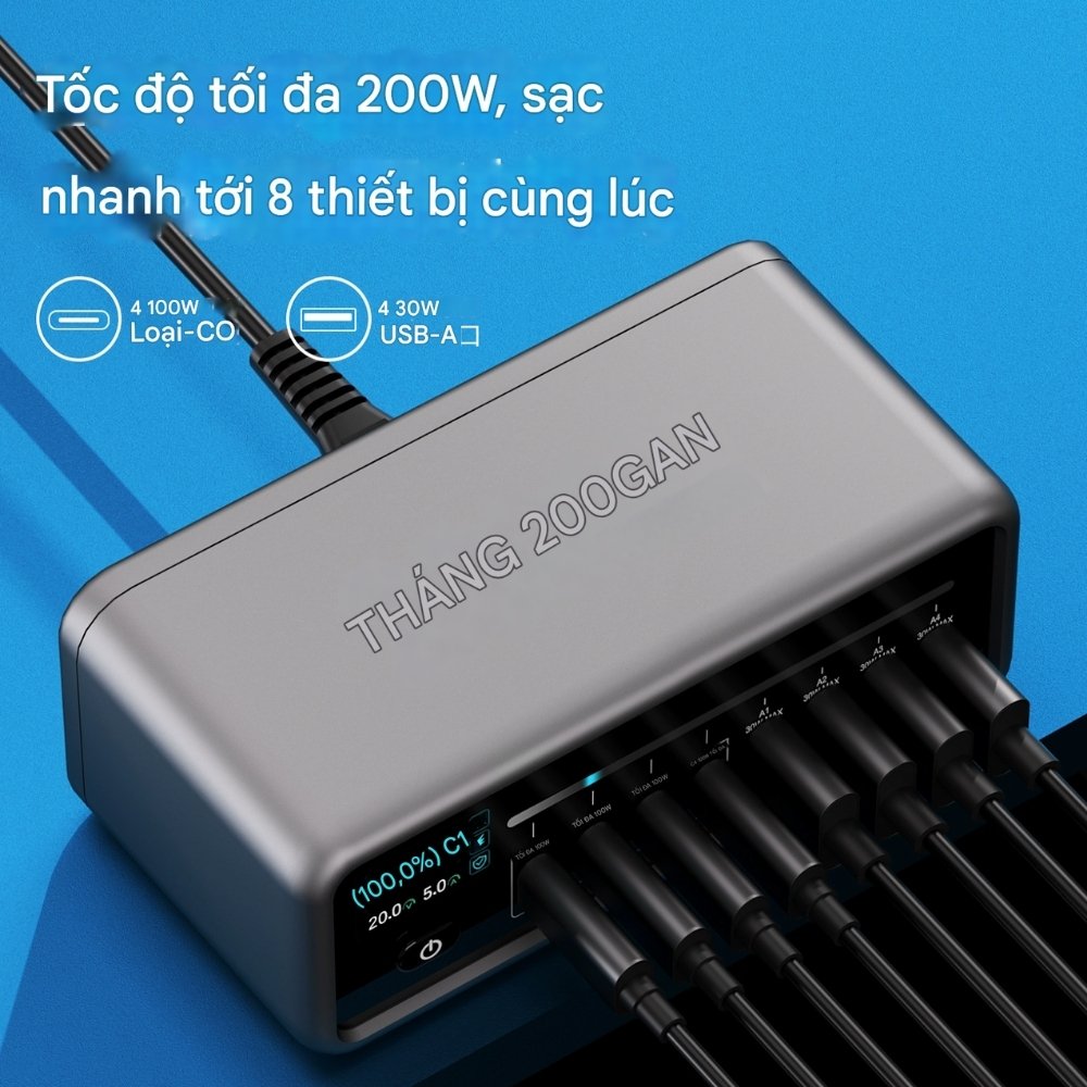 Sac 8 cong MaAnt MT-P200 200W - 7 Sạc 8 cổng MaAnt MT-P200 200W