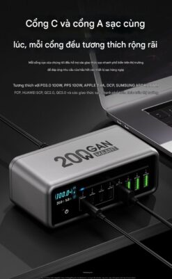 Sạc 8 cổng MaAnt MT-P200 200W