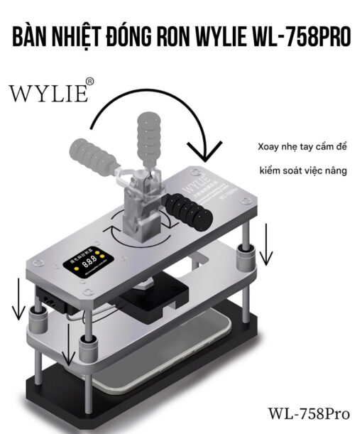 Bàn nhiệt đóng ron Wylie WL-758Pro