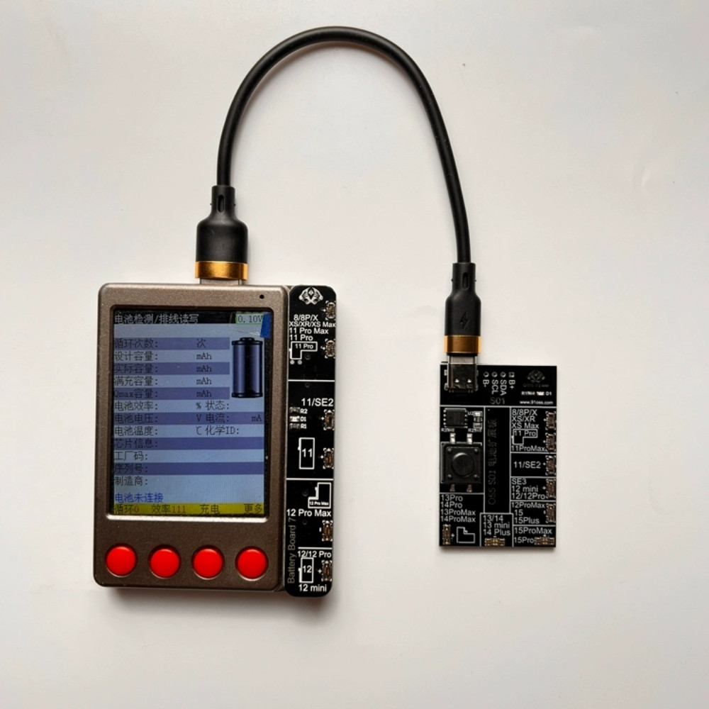 bo mach mo rong OSSTeam S01 - 3 Bo mạch mở rộng OSSTeam S01 kích hoạt và kiểm tra pin iPhone 8 - 15 ProMax