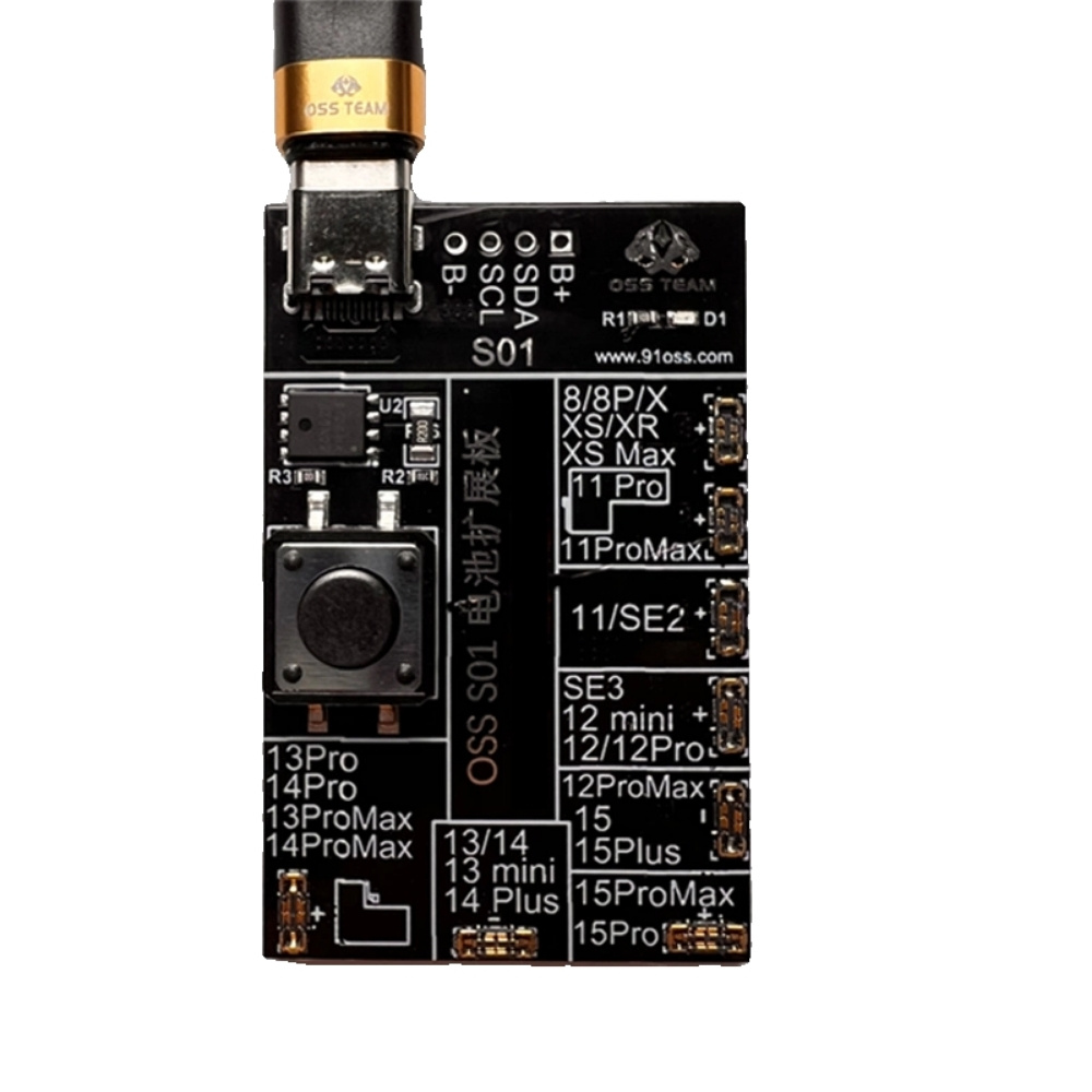 bo mach mo rong OSSTeam S01 - 3 Bo mạch mở rộng OSSTeam S01 kích hoạt và kiểm tra pin iPhone 8 - 15 ProMax