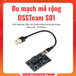 Bo mạch mở rộng OSSTeam S01 kích hoạt và kiểm tra pin iPhone 8 – 15 ProMax