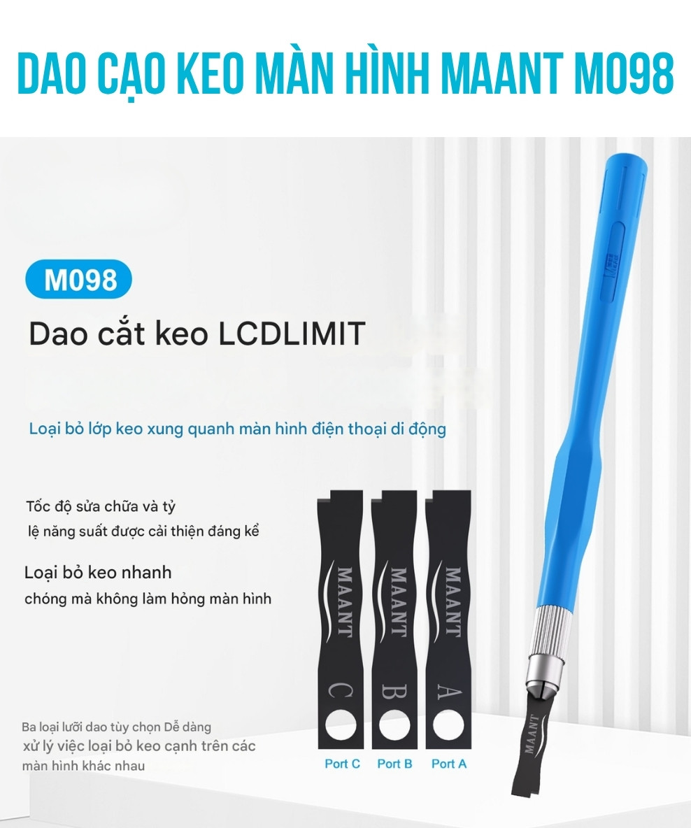 dao cao keo man hinh MaAnt M098 - 1 Dao cạo keo màn hình MaAnt M098