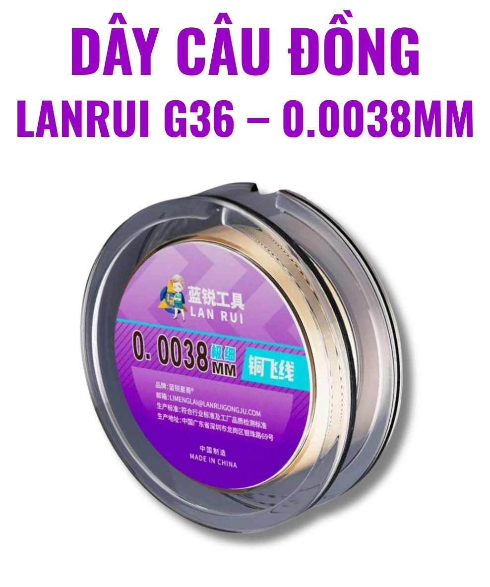 day cau dong lanrui G36 - 1 Dây câu đồng Lanrui G36 - 0.0038mm