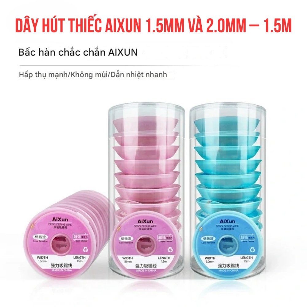 day hut thiec aixun - 1 Dây hút thiếc AiXun