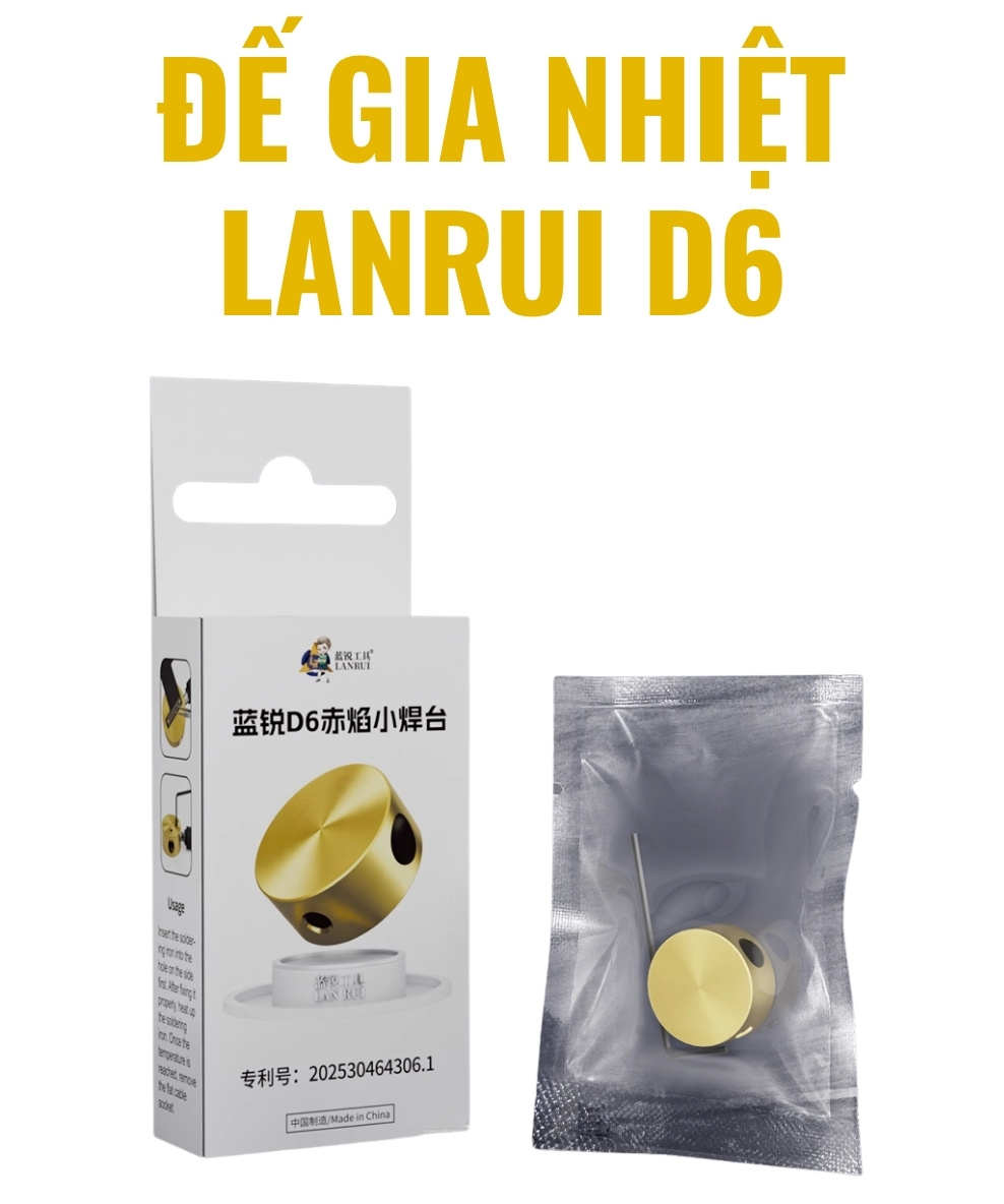 de gia nhien lanrui D6 - 1 Đế gia nhiệt Lanrui D6 mini đa năng