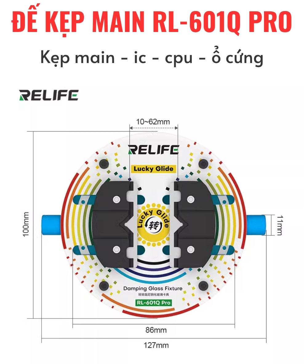 de kep main rl-601q pro - 5 Đế kẹp main RL-601Q PRO kẹp cpu, ic, ổ cứng đa năng