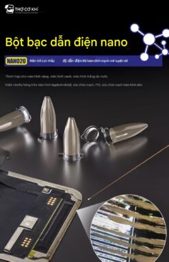 Keo bạc Mechanic nano20 vẽ mạch chì vẽ mạch dẫn điện kèm lưỡi
