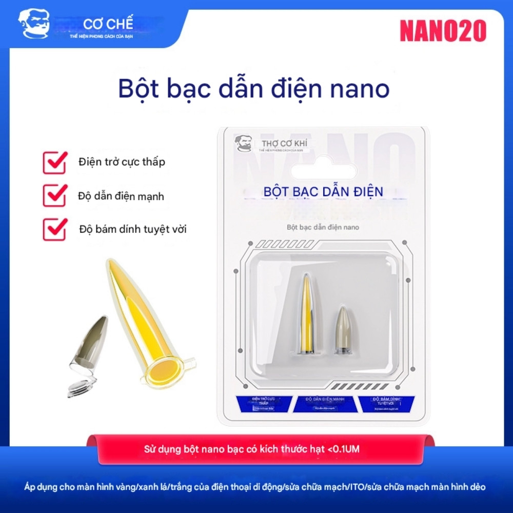 keo bac mechanic nano20 - 2 Keo bạc Mechanic nano20 vẽ mạch chì vẽ mạch dẫn điện kèm lưỡi
