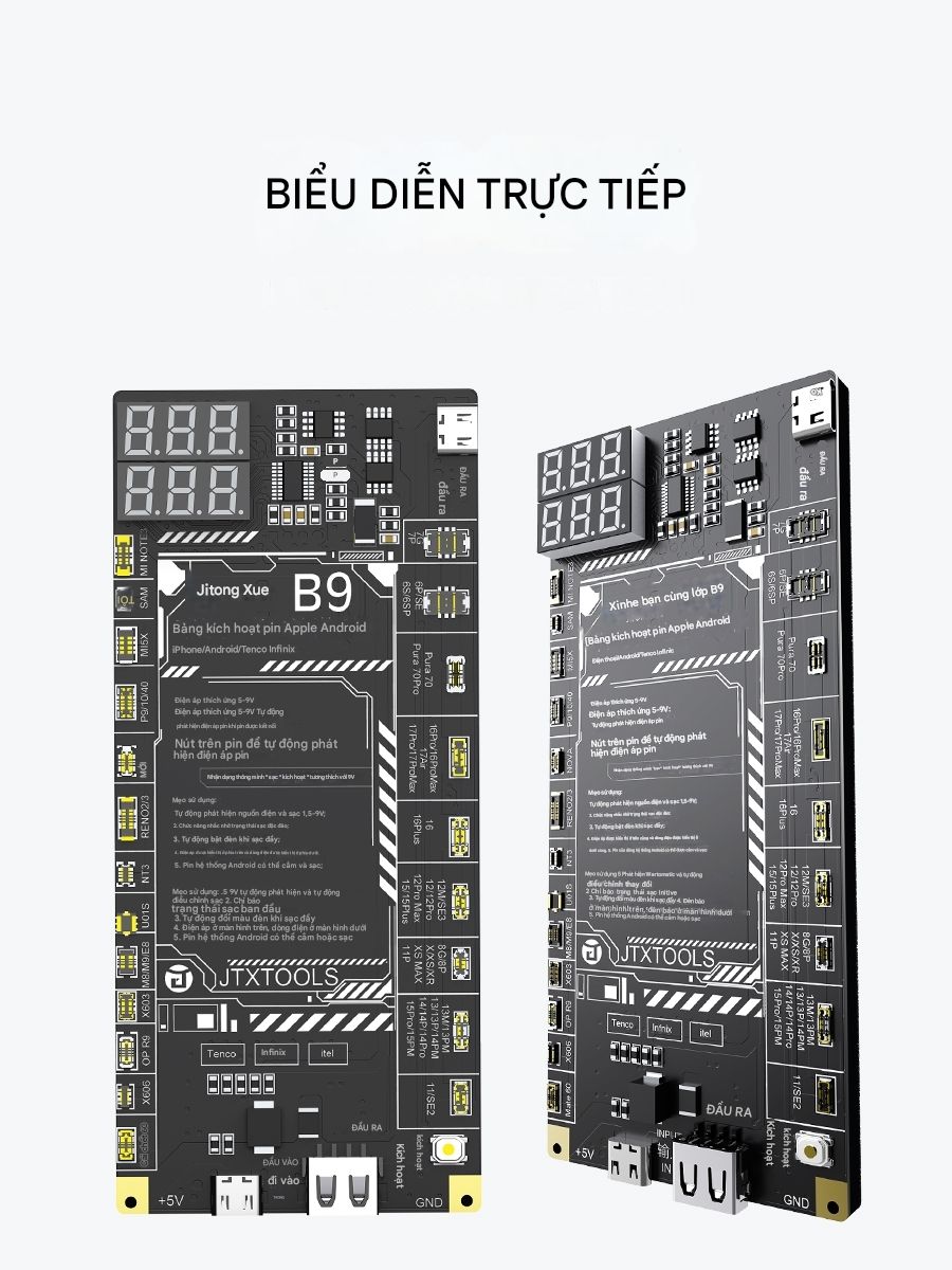 Kích Pin JTX B9 iPhone và hơn 400 mã Android