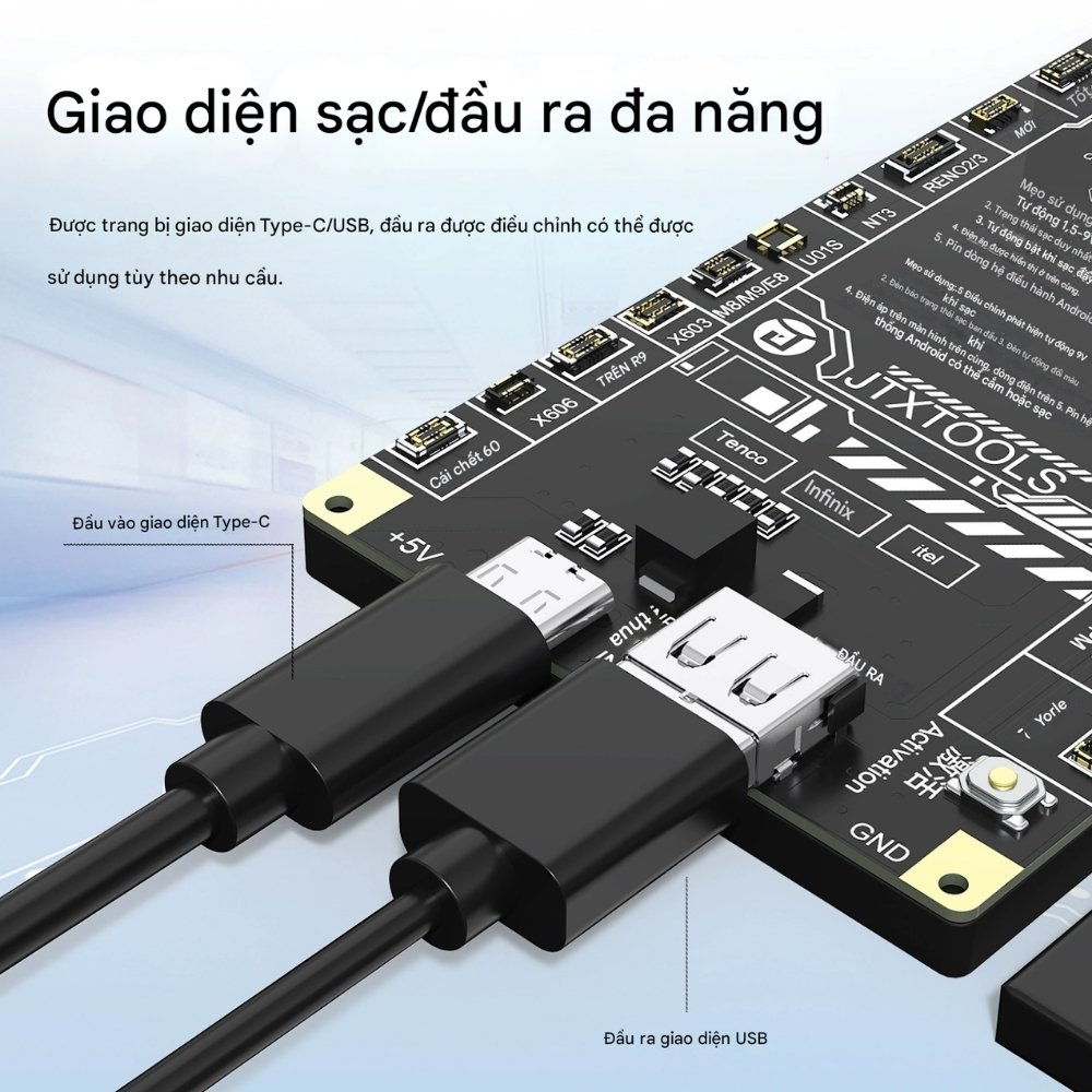 Kích Pin JTX B9 iPhone và hơn 400 mã Android