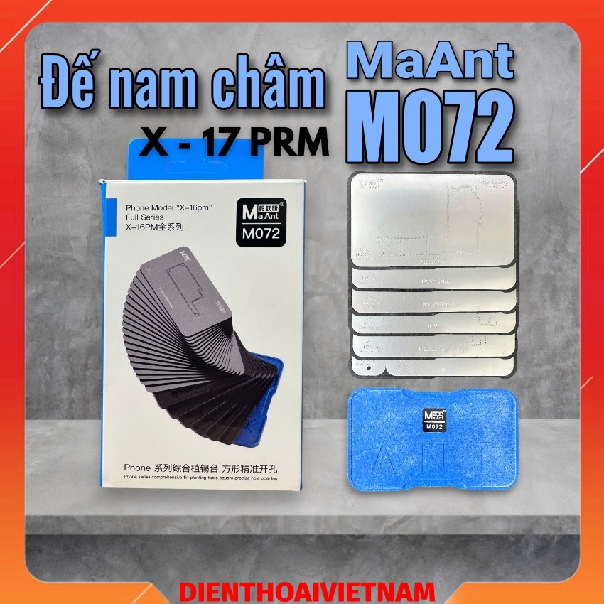 Đế nam châm MaAnt M072 làm chân viền iPhone X-17 ProMax