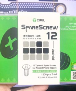 Hộp 12 loại ốc vít đầu chữ thập 2UUL SpareScrew12, sửa điện thoại Android