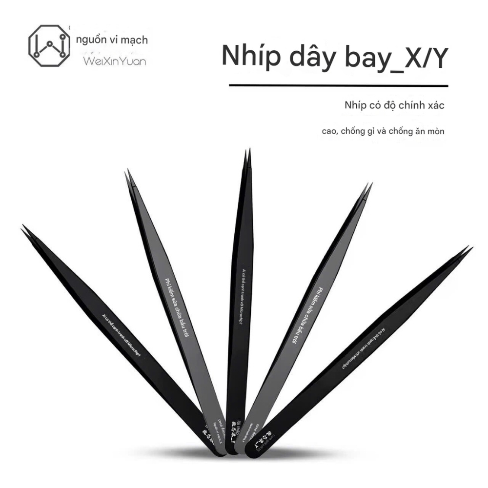 panh nhip wxy _x/y - 5 Panh Nhíp WXY _X/Y đen siêu nhọn