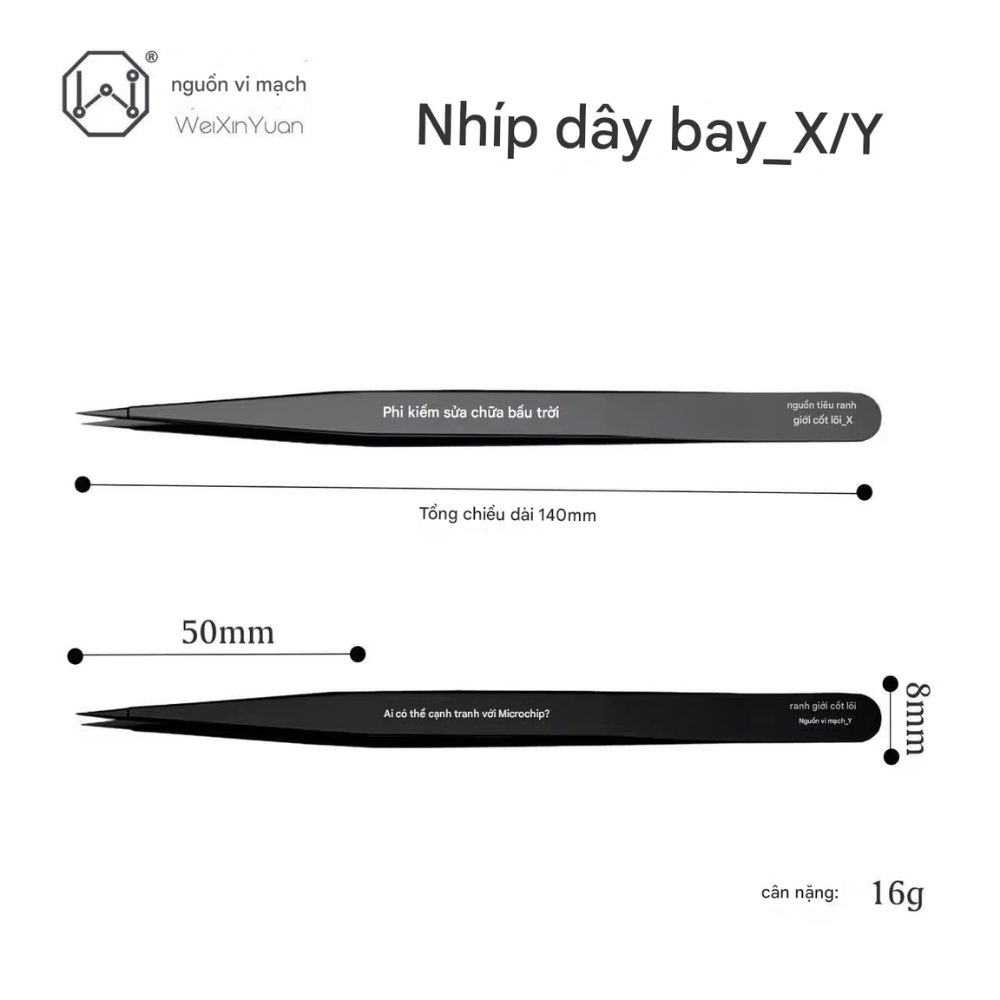 panh nhip wxy _x/y - 5 Panh Nhíp WXY _X/Y đen siêu nhọn