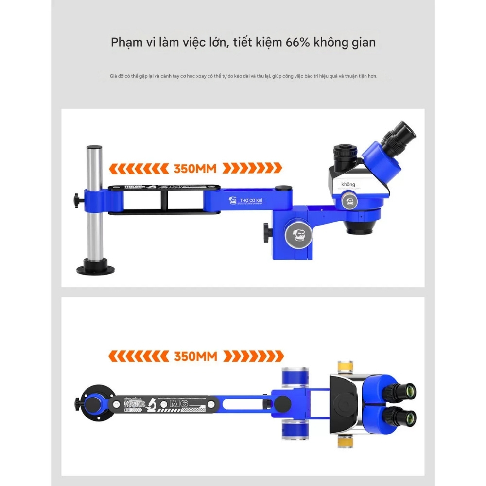 Tay xoay kính hiển vi Mechanic M6