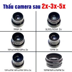Thấu camera  iPhone trước sau từ 11 - 16 ProMax
