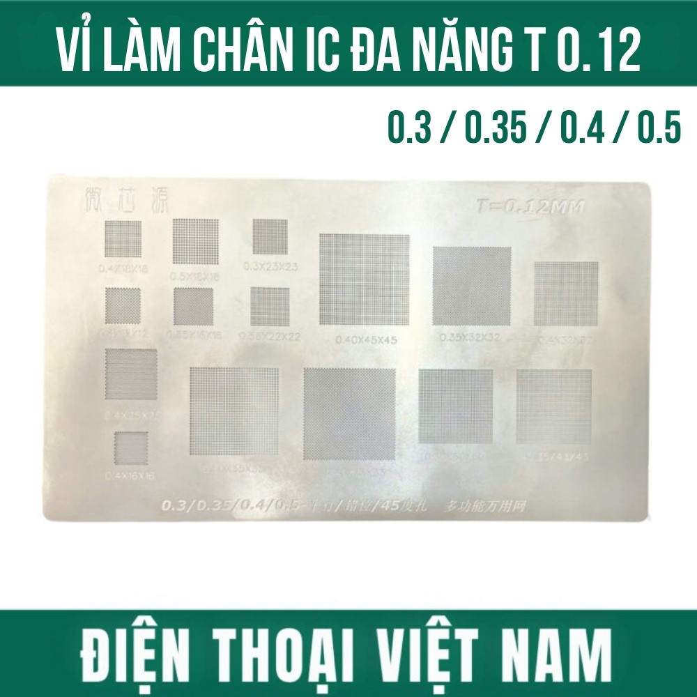 vi lam chan T 0.12 VỈ làm chân ic đa năng T 0.12