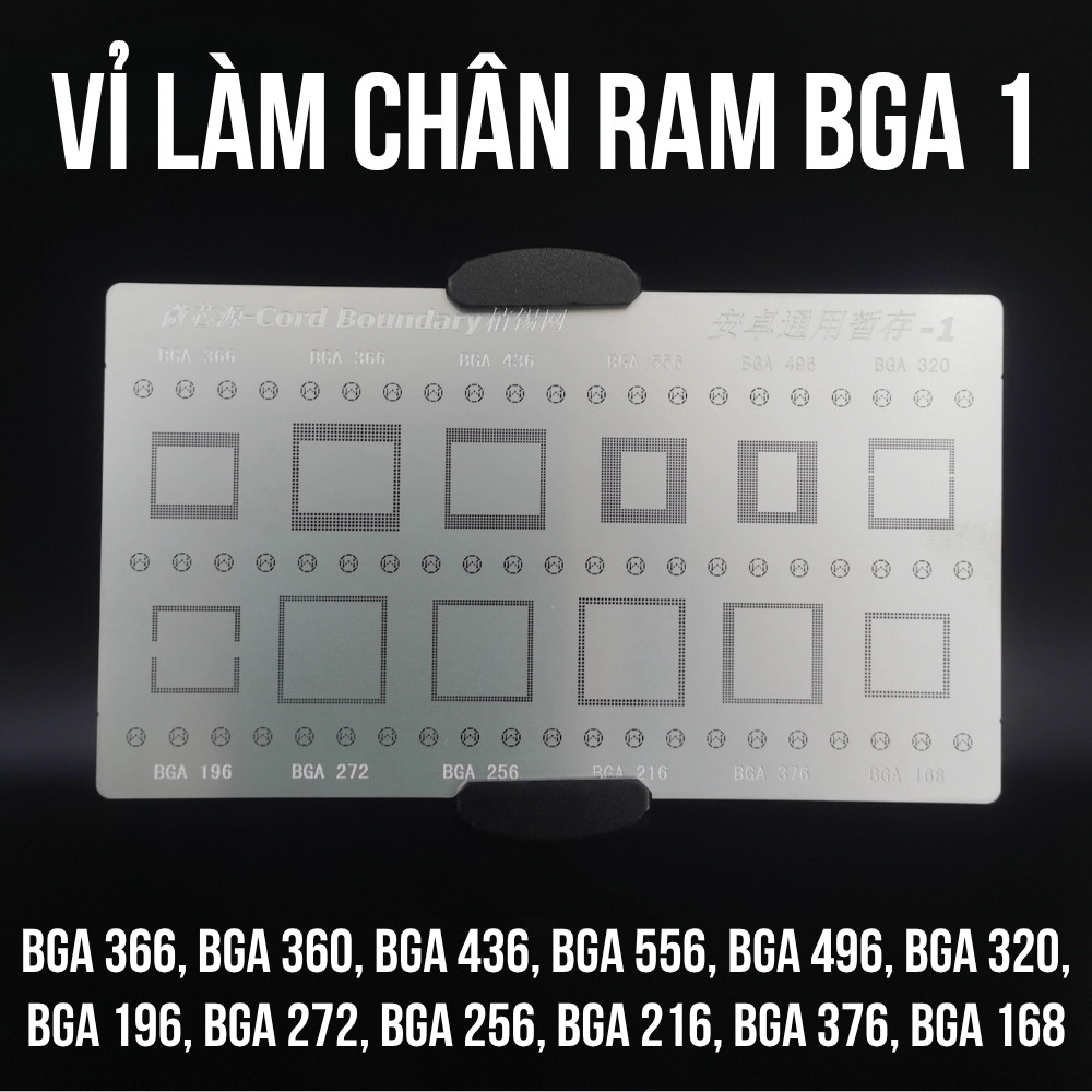 vi lam chan Qualcomm CPU 1 - 3 Vỉ làm chân Ram BGA