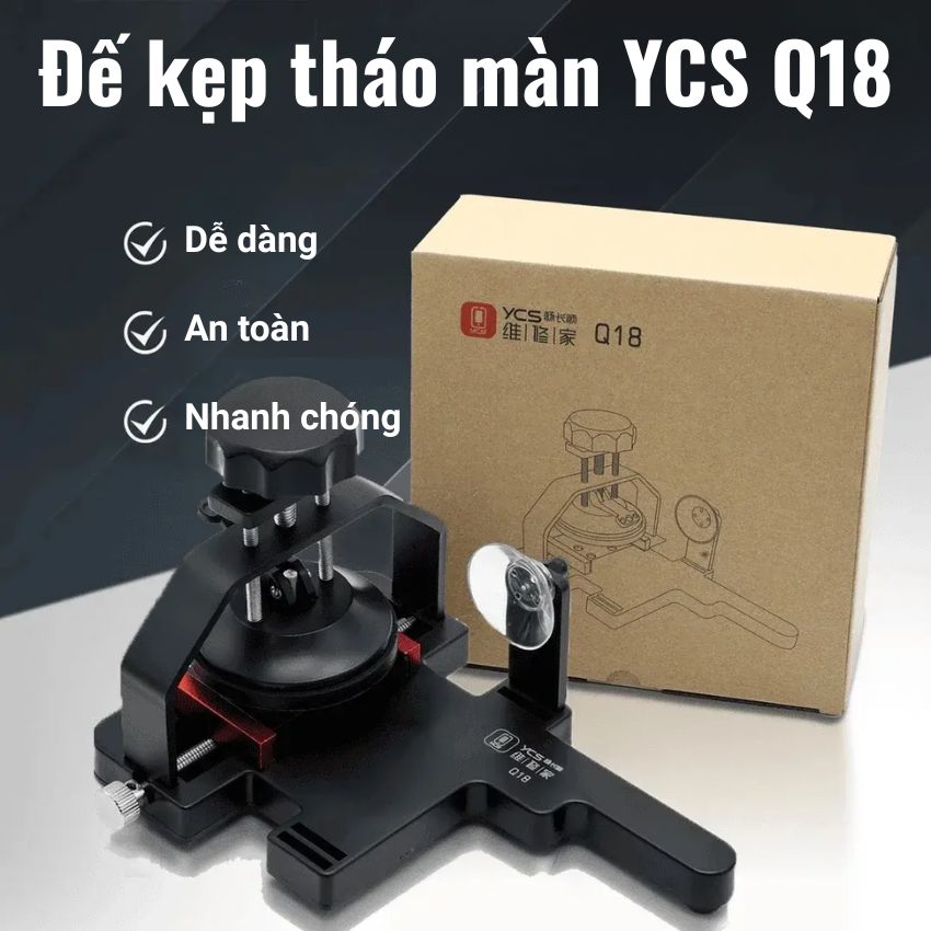Đế kẹp tháo màn YCS Q18 đa năng tách màn hình, làm lưng
