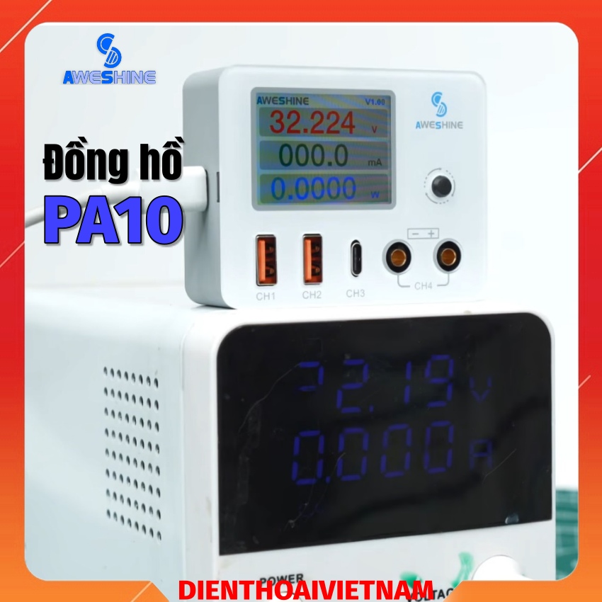Dong ho Aweshine PA10 hien thi song, hien thi kenh, do dong dien da nangdaidien Đồng Hồ Aweshine PA10 Hiển Thị Sóng – Hiển Thị Kênh – Đo Dòng Điện Đa Năng