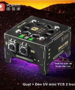 Quạt + Đèn UV Mini YCS – Làm Mát Và Sấy Keo Hai Trong Một
