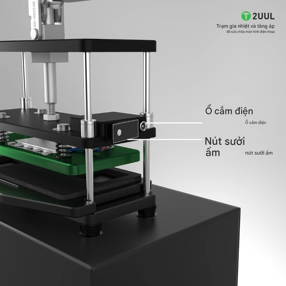 ban nhiet dong ron 2uul da05 - 1 Bàn nhiệt đóng ron 2UUL DA05 tạo áp suất 2 chiều