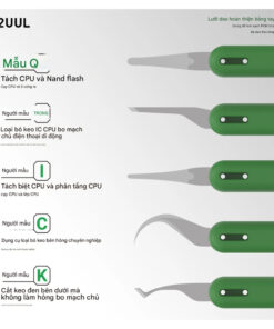 Bộ dao đục móc CPU 2UUL DA22 QUICK, chống tĩnh điện, siêu nhẹ