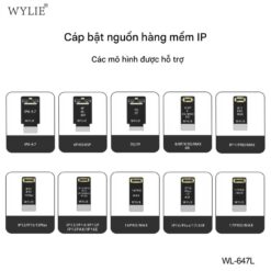 Dây cấp nguồn Wylie-647L hỗ trợ các dòng iPhone 6 - 17 ProMax