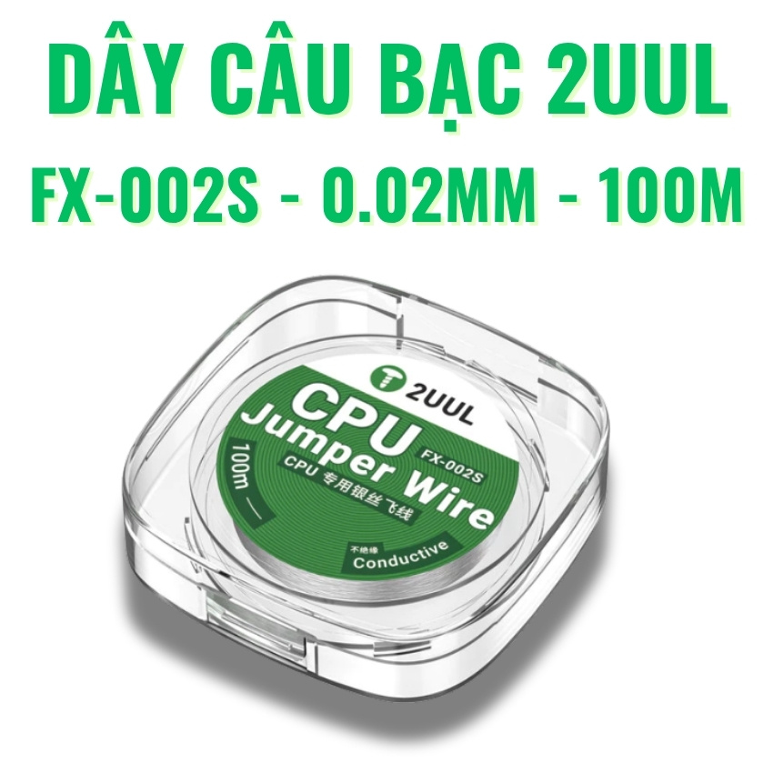 Dây câu bạc 2UUL FX-002S - 0.02mm - 100M
