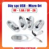 Dây cáp sạc USB - Micro Samsung ori trắng