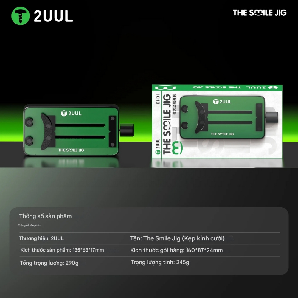 de kep main 2uul bh31 the smile jig - 1 Đế kẹp main 2UUL BH31 The Smile JIG kẹp cpu, ic, ổ cứng đa năng