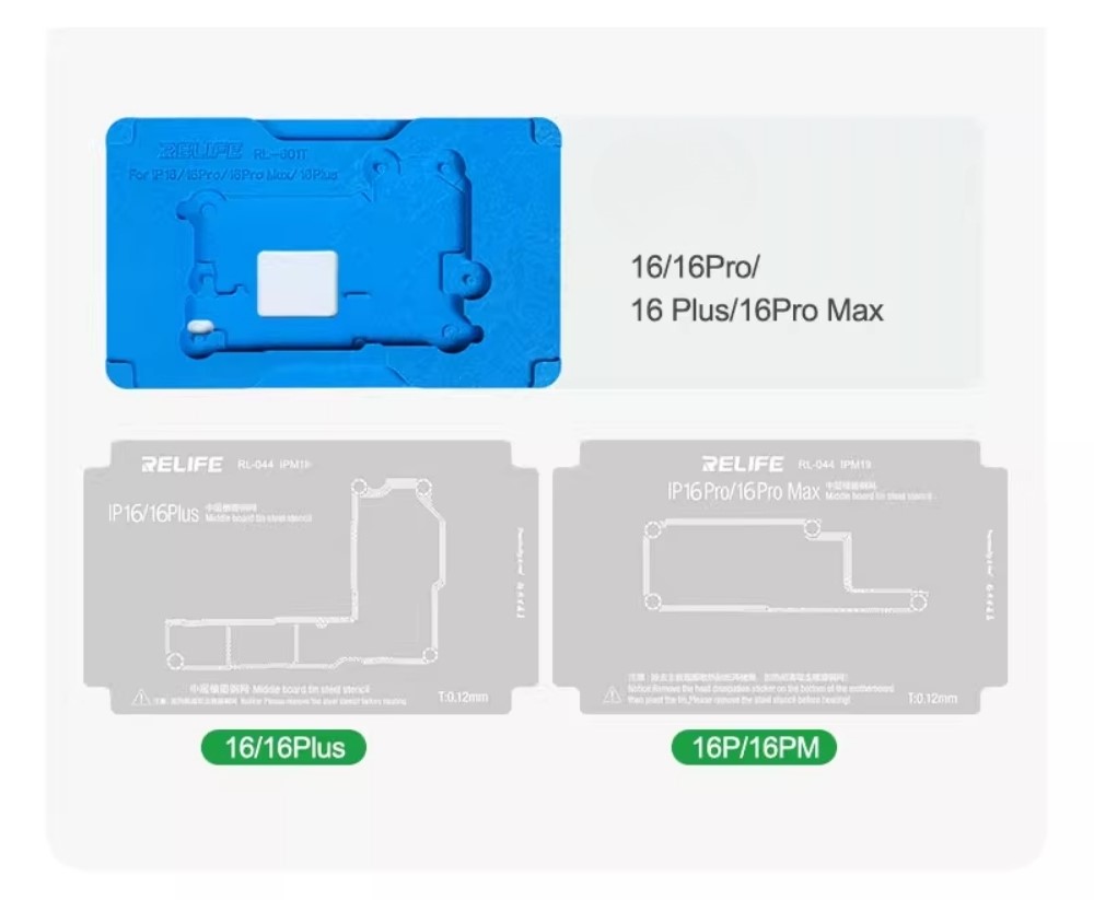 de lam chan vien relife rl-601t - 1 Đế làm chân viền Relife RL-601T iPhone 12 – 16 ProMax có hút nam châm, không cần giữ tay